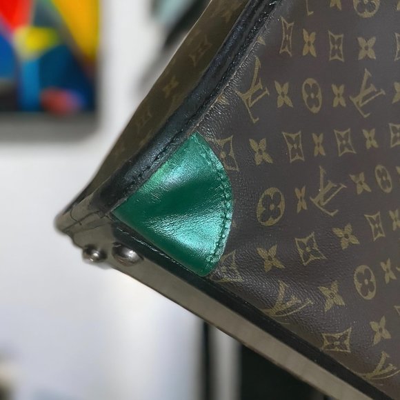 LOUIS VUITTON Authentic Custom Large Suitcase Vintage Artist 1 of a Kind Bag LV - Picture 8 of 15